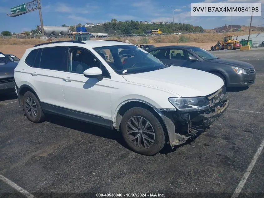 3VV1B7AX4MM084198 2021 Volkswagen Tiguan 2.0T S