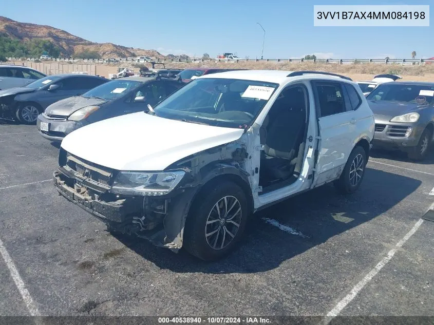 2021 Volkswagen Tiguan 2.0T S VIN: 3VV1B7AX4MM084198 Lot: 40538940