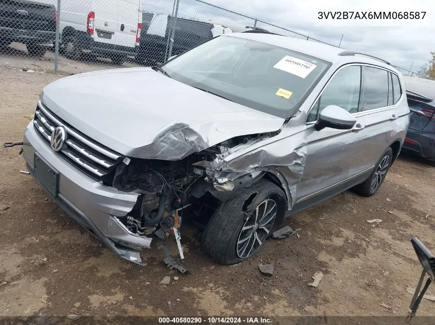 2021 Volkswagen Tiguan 2.0T Se/2.0T Se R-Line Black/2.0T Sel VIN: 3VV2B7AX6MM068587 Lot: 40580290