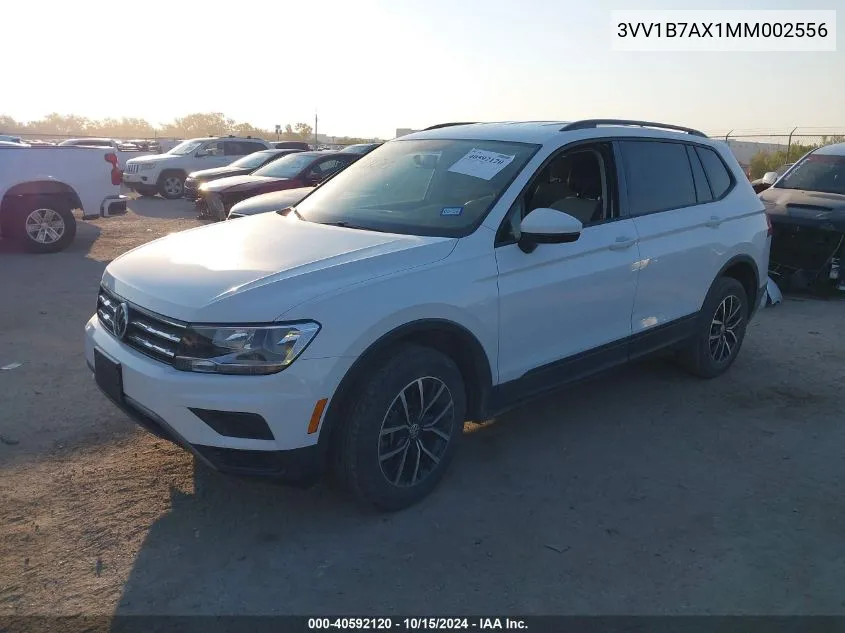 2021 Volkswagen Tiguan S VIN: 3VV1B7AX1MM002556 Lot: 40592120