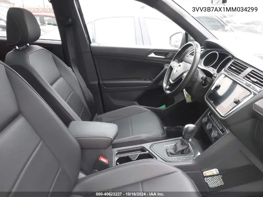 2021 Volkswagen Tiguan 2.0T Se/2.0T Se R-Line Black/2.0T Sel VIN: 3VV3B7AX1MM034299 Lot: 40623227