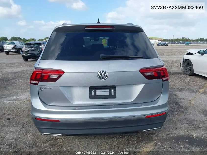 2021 Volkswagen Tiguan 2.0T Se/2.0T Se R-Line Black/2.0T Sel VIN: 3VV3B7AX2MM082460 Lot: 40749923