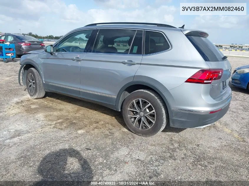 2021 Volkswagen Tiguan 2.0T Se/2.0T Se R-Line Black/2.0T Sel VIN: 3VV3B7AX2MM082460 Lot: 40749923