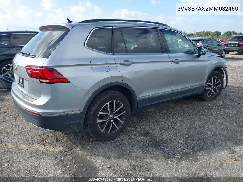 2021 Volkswagen Tiguan 2.0T Se/2.0T Se R-Line Black/2.0T Sel VIN: 3VV3B7AX2MM082460 Lot: 40749923