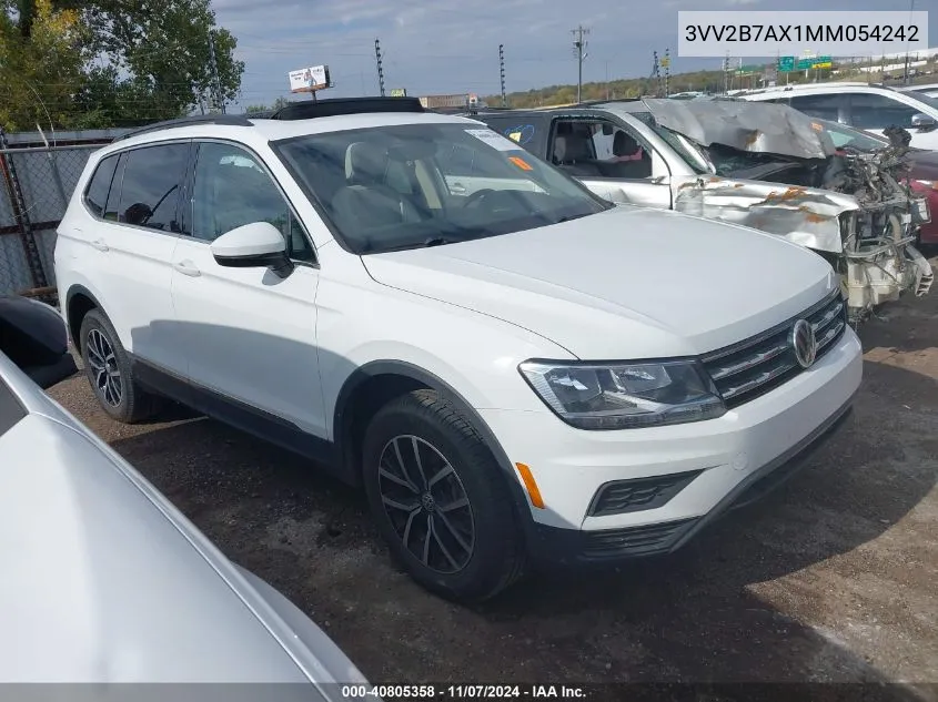 2021 Volkswagen Tiguan 2.0T Se/2.0T Se R-Line Black/2.0T Sel VIN: 3VV2B7AX1MM054242 Lot: 40805358