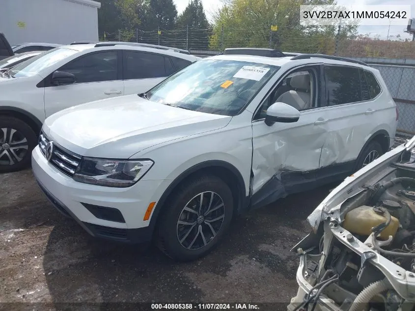 2021 Volkswagen Tiguan 2.0T Se/2.0T Se R-Line Black/2.0T Sel VIN: 3VV2B7AX1MM054242 Lot: 40805358