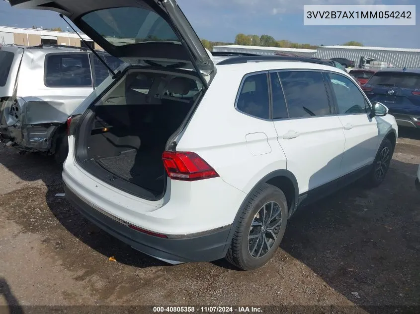 2021 Volkswagen Tiguan 2.0T Se/2.0T Se R-Line Black/2.0T Sel VIN: 3VV2B7AX1MM054242 Lot: 40805358