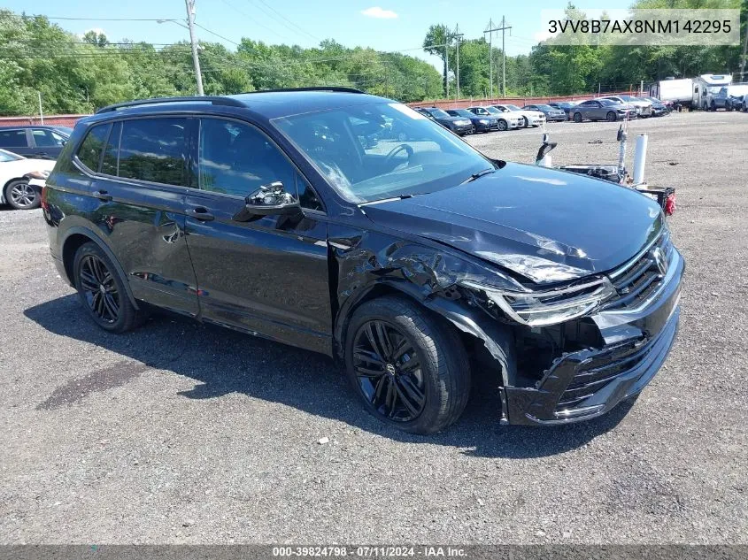 2022 Volkswagen Tiguan 2.0T Se R-Line Black VIN: 3VV8B7AX8NM142295 Lot: 39824798