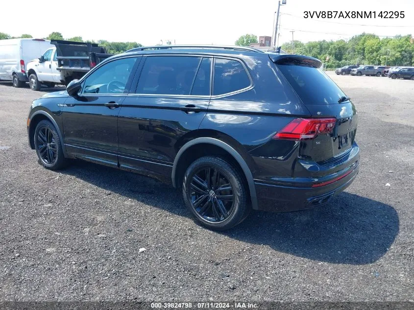 2022 Volkswagen Tiguan 2.0T Se R-Line Black VIN: 3VV8B7AX8NM142295 Lot: 39824798