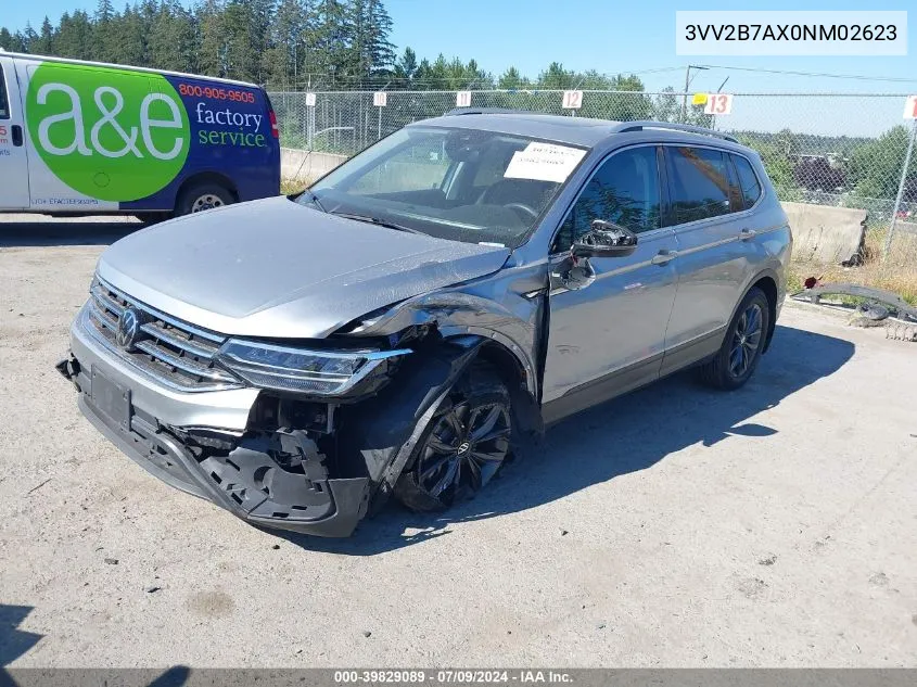 2022 Volkswagen Tiguan 2.0T Se VIN: 3VV2B7AX0NM026238 Lot: 39738257