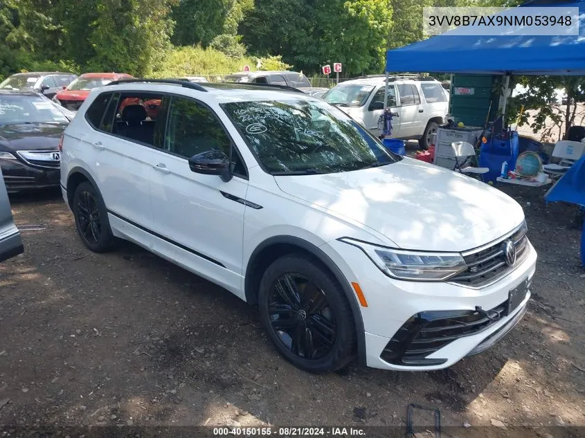 2022 Volkswagen Tiguan 2.0T Se R-Line Black VIN: 3VV8B7AX9NM053948 Lot: 40150155