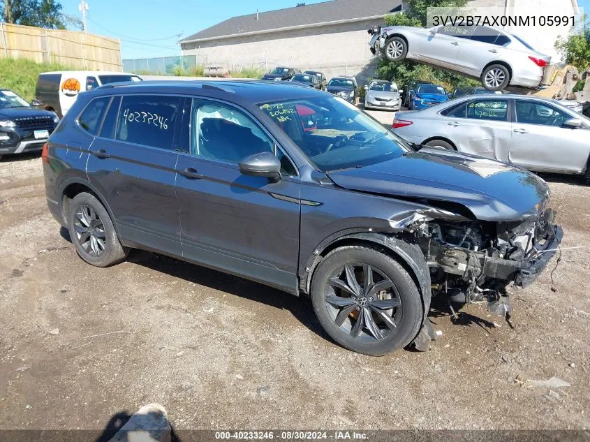 2022 Volkswagen Tiguan 2.0T Se VIN: 3VV2B7AX0NM105991 Lot: 40233246