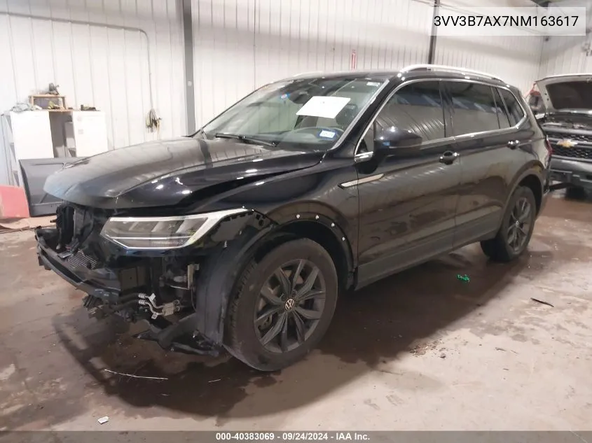 3VV3B7AX7NM163617 2022 Volkswagen Tiguan 2.0T Se