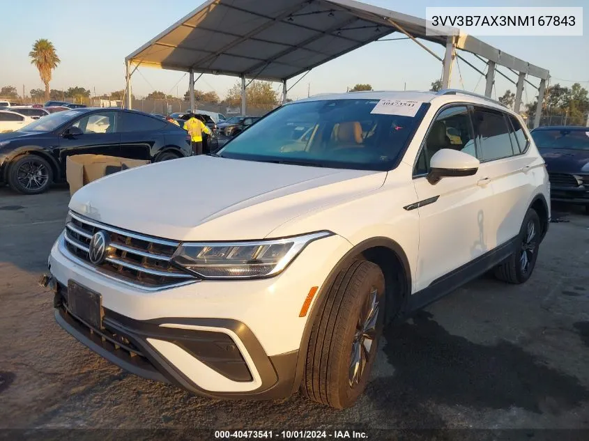 2022 Volkswagen Tiguan 2.0T Se VIN: 3VV3B7AX3NM167843 Lot: 40473541