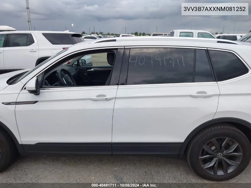 2022 Volkswagen Tiguan Se VIN: 3VV3B7AXXNM081252 Lot: 40491711