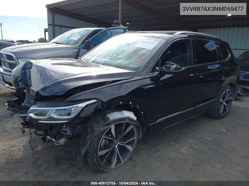 2022 Volkswagen Tiguan 2.0T Sel R-Line VIN: 3VV4B7AX3NM065477 Lot: 40512705