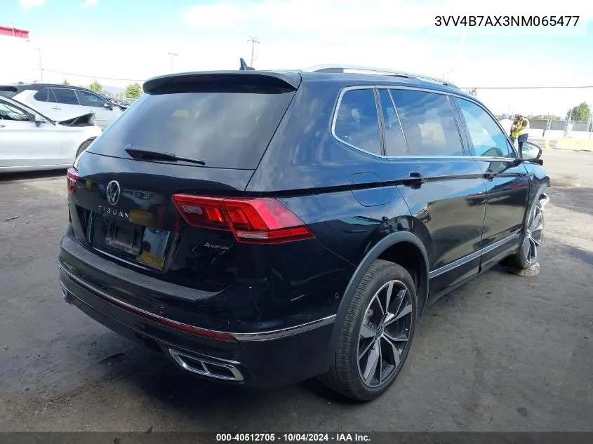 2022 Volkswagen Tiguan 2.0T Sel R-Line VIN: 3VV4B7AX3NM065477 Lot: 40512705