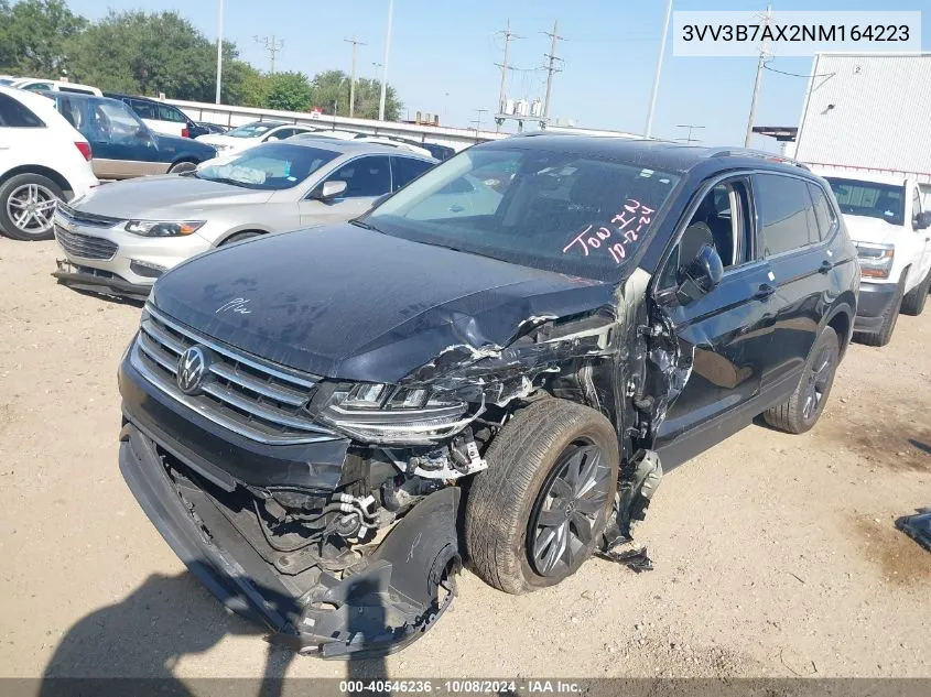 2022 Volkswagen Tiguan 2.0T Se VIN: 3VV3B7AX2NM164223 Lot: 40546236