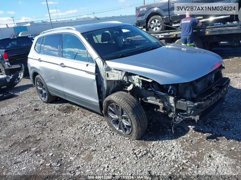 2022 Volkswagen Tiguan 2.0T Se VIN: 3VV2B7AX1NM024224 Lot: 40612263