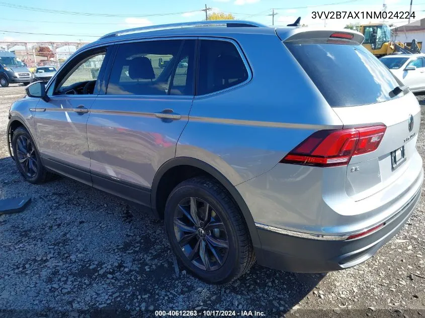 2022 Volkswagen Tiguan 2.0T Se VIN: 3VV2B7AX1NM024224 Lot: 40612263