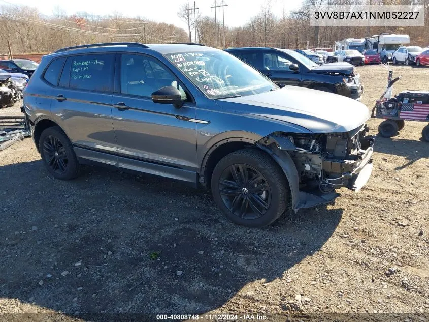 2022 Volkswagen Tiguan 2.0T Se R-Line Black VIN: 3VV8B7AX1NM052227 Lot: 40808748