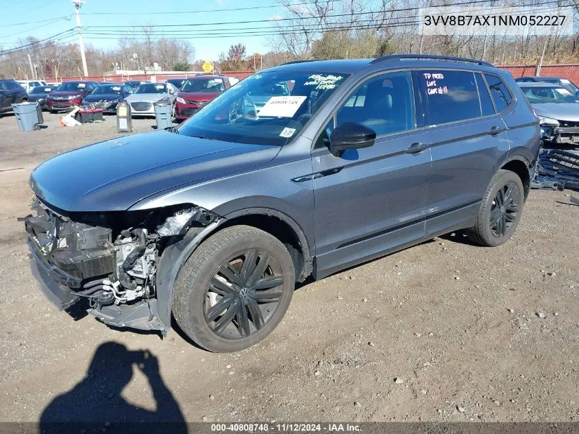 2022 Volkswagen Tiguan 2.0T Se R-Line Black VIN: 3VV8B7AX1NM052227 Lot: 40808748