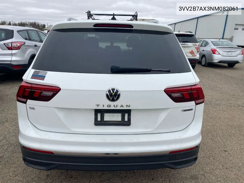 2022 Volkswagen Tiguan 2.0T Se VIN: 3VV2B7AX3NM082061 Lot: 40823767