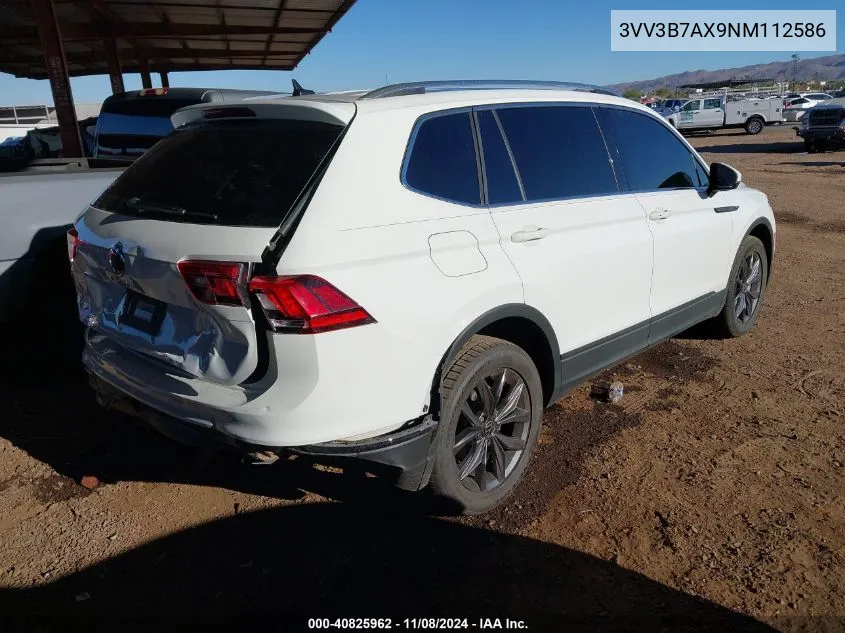 2022 Volkswagen Tiguan 2.0T Se VIN: 3VV3B7AX9NM112586 Lot: 40825962