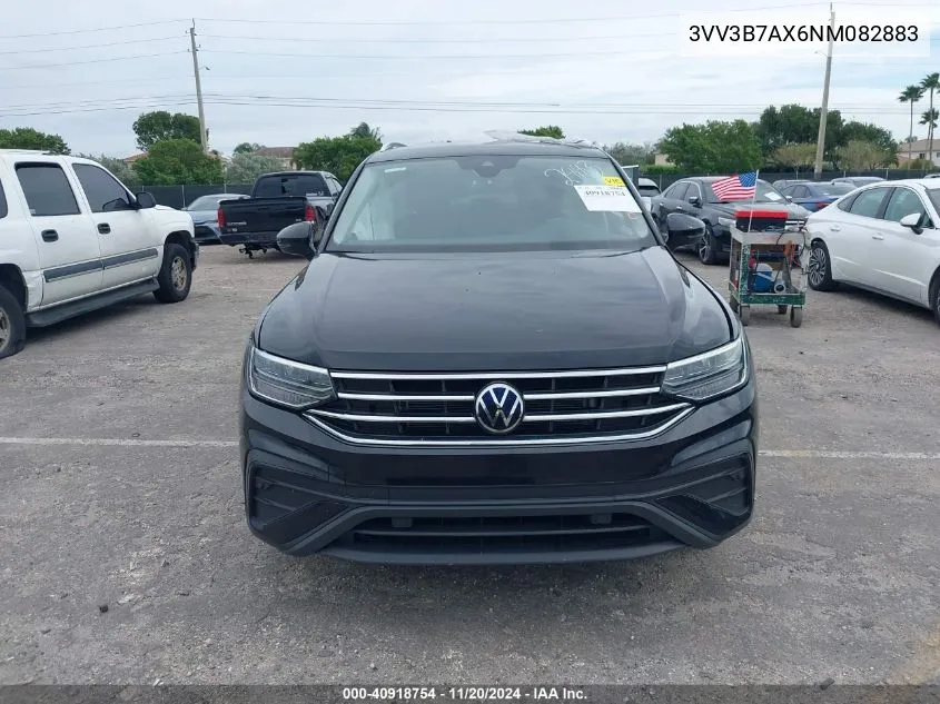 2022 Volkswagen Tiguan 2.0T Se VIN: 3VV3B7AX6NM082883 Lot: 40918754