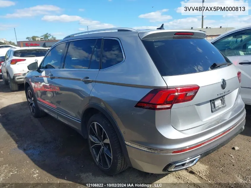 2023 Volkswagen Tiguan VIN: 3VV4B7AX5PM000813 Lot: 12106822