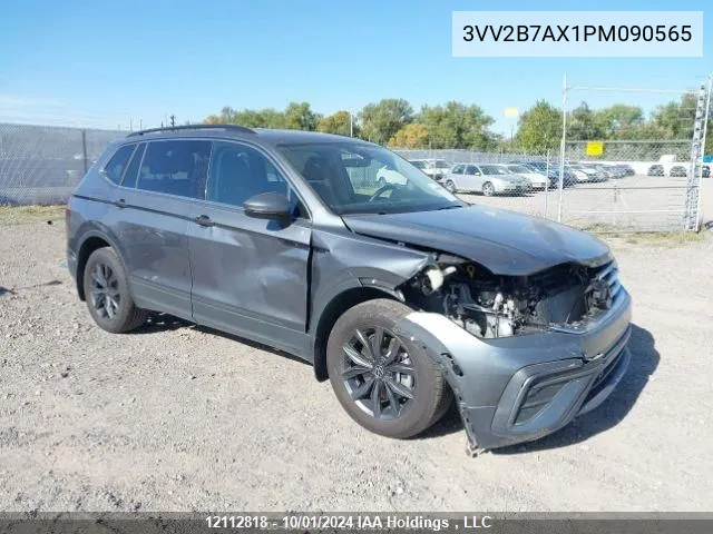 2023 Volkswagen Tiguan VIN: 3VV2B7AX1PM090565 Lot: 12112818