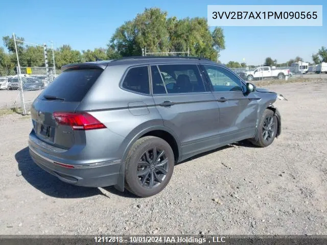 2023 Volkswagen Tiguan VIN: 3VV2B7AX1PM090565 Lot: 12112818