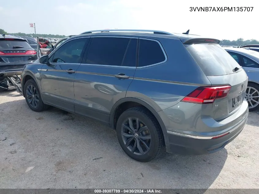 2023 Volkswagen Tiguan 2.0T Se VIN: 3VVNB7AX6PM135707 Lot: 39307789