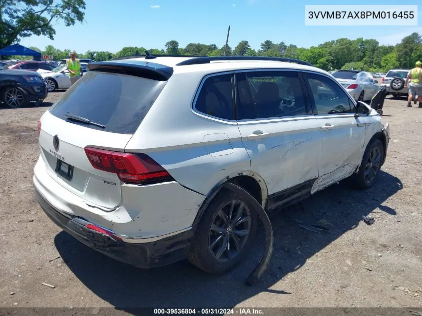 2023 Volkswagen Tiguan 2.0T Se VIN: 3VVMB7AX8PM016455 Lot: 39536804