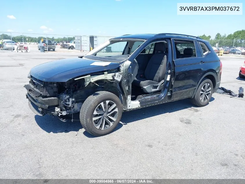 2023 Volkswagen Tiguan 2.0T S VIN: 3VVRB7AX3PM037672 Lot: 39554565