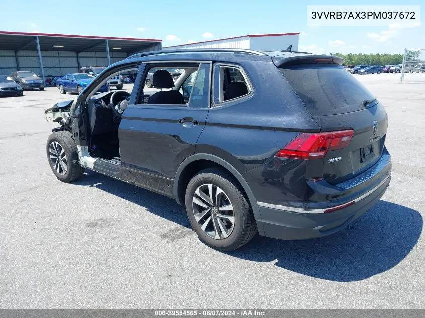 2023 Volkswagen Tiguan 2.0T S VIN: 3VVRB7AX3PM037672 Lot: 39554565