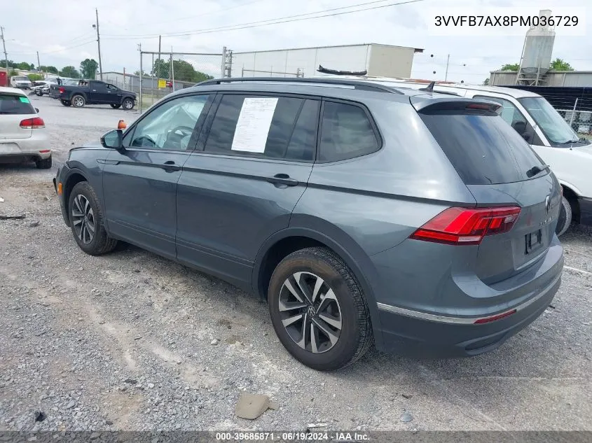 3VVFB7AX8PM036729 2023 Volkswagen Tiguan 2.0T S