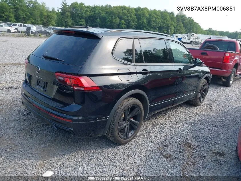 2023 Volkswagen Tiguan 2.0T Se R-Line Black VIN: 3VV8B7AX8PM006851 Lot: 39692249