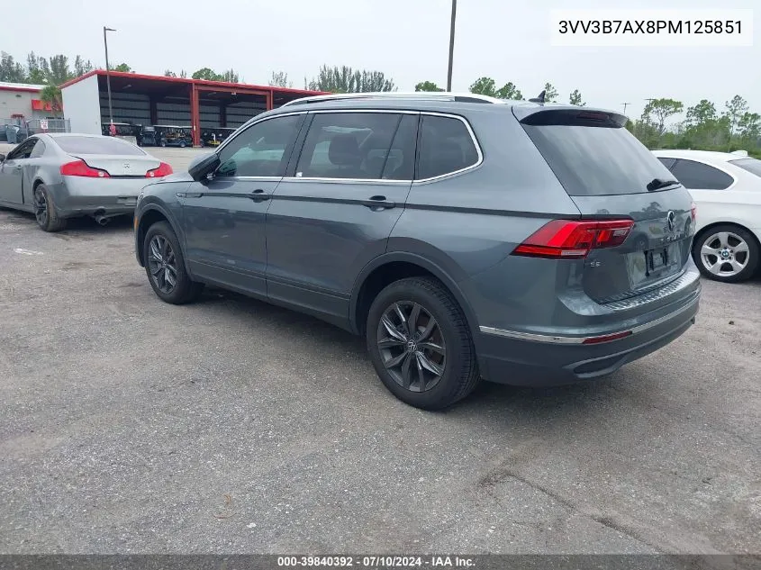 2023 Volkswagen Tiguan 2.0T Se VIN: 3VV3B7AX8PM125851 Lot: 39840392