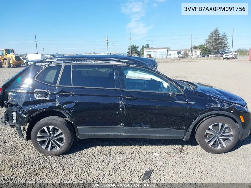 2023 Volkswagen Tiguan 2.0T S VIN: 3VVFB7AX0PM091756 Lot: 39926948