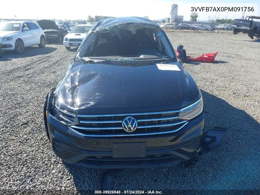 3VVFB7AX0PM091756 2023 Volkswagen Tiguan 2.0T S