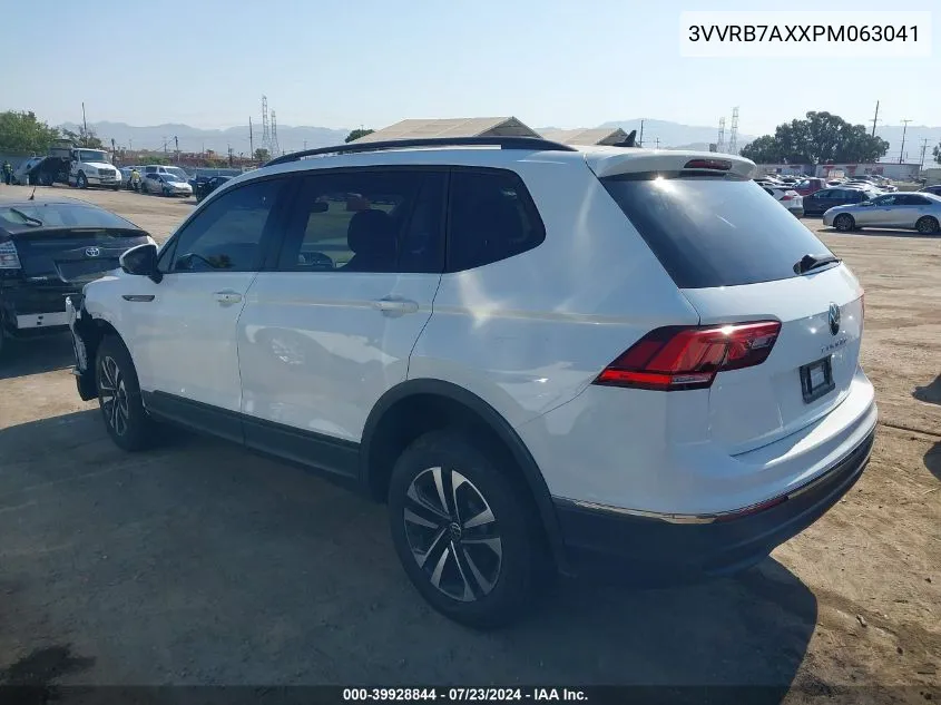 2023 Volkswagen Tiguan 2.0T S VIN: 3VVRB7AXXPM063041 Lot: 39928844