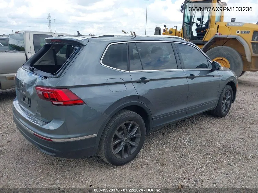 2023 Volkswagen Tiguan 2.0T Se VIN: 3VVNB7AX9PM103236 Lot: 39929370