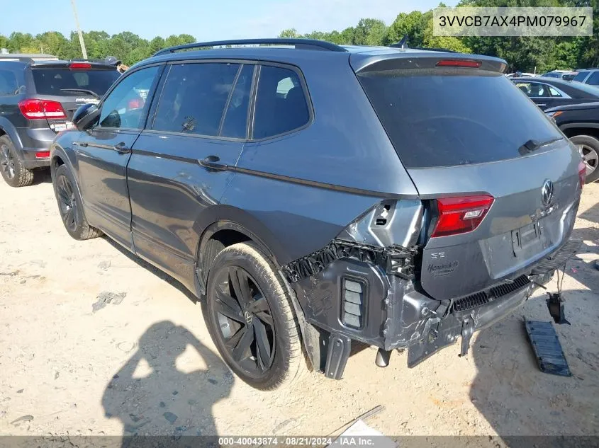 3VVCB7AX4PM079967 2023 Volkswagen Tiguan 2.0T Se R-Line Black