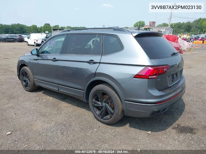 2023 Volkswagen Tiguan 2.0T Se R-Line Black VIN: 3VV8B7AX2PM023130 Lot: 40122679