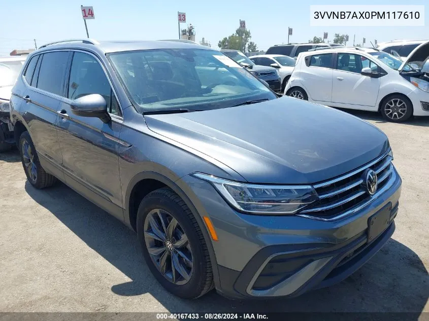 2023 Volkswagen Tiguan 2.0T Se VIN: 3VVNB7AX0PM117610 Lot: 40167433