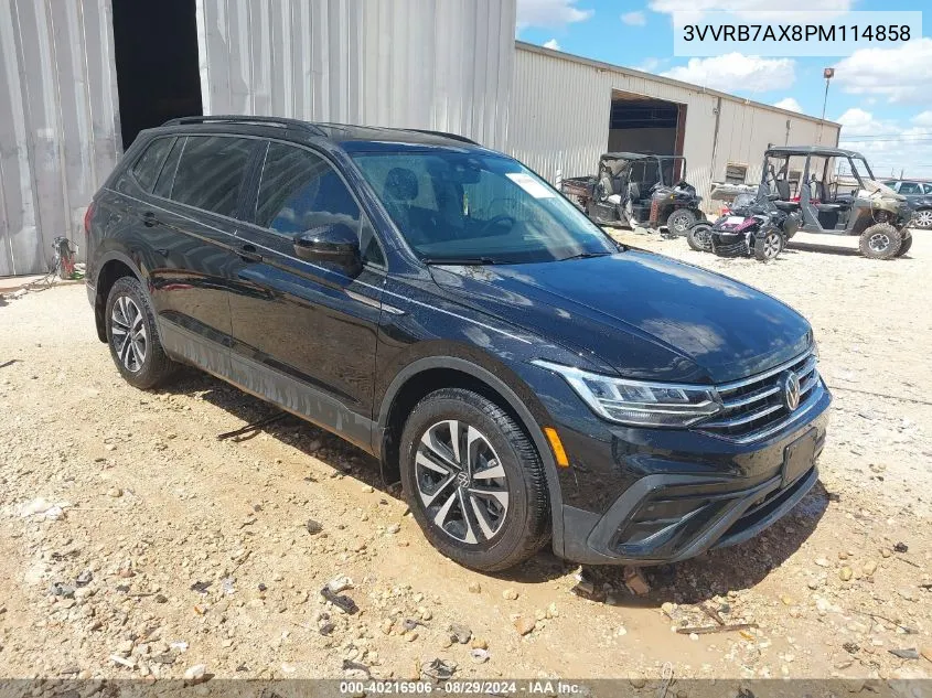 2023 Volkswagen Tiguan 2.0T S VIN: 3VVRB7AX8PM114858 Lot: 40216906