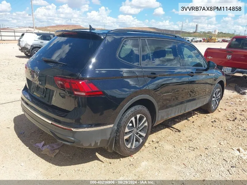 2023 Volkswagen Tiguan 2.0T S VIN: 3VVRB7AX8PM114858 Lot: 40216906