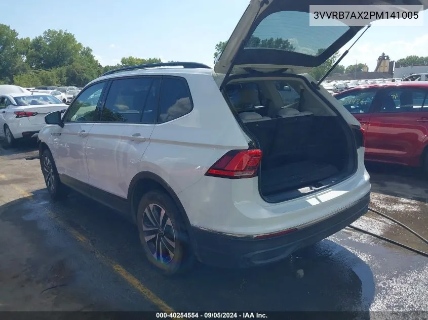 2023 Volkswagen Tiguan 2.0T S VIN: 3VVRB7AX2PM141005 Lot: 40254554