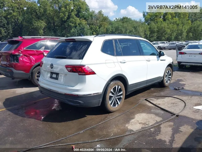 2023 Volkswagen Tiguan 2.0T S VIN: 3VVRB7AX2PM141005 Lot: 40254554